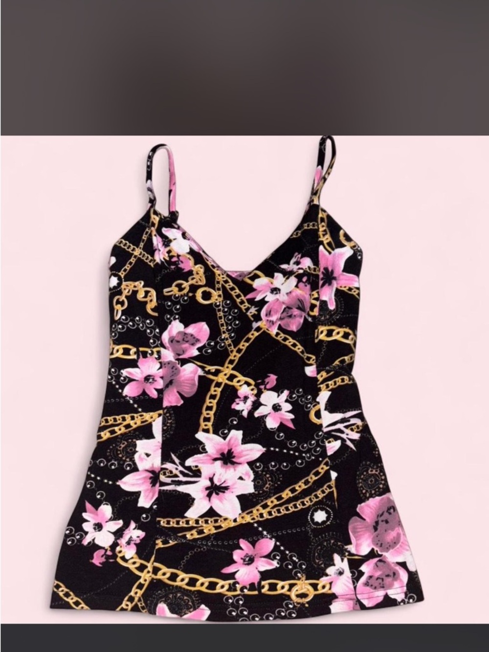 Y2K 2000s Wet Seal Cherry Blossom Tank Top